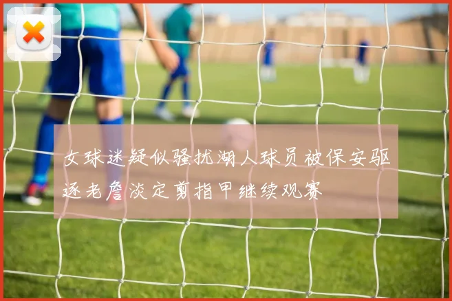 女球迷疑似骚扰湖人球员被保安驱逐老詹淡定剪指甲继续观赛