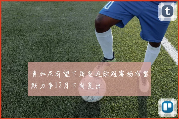 鲁加尼有望下周重返欧冠赛场布雷默力争12月下旬复出